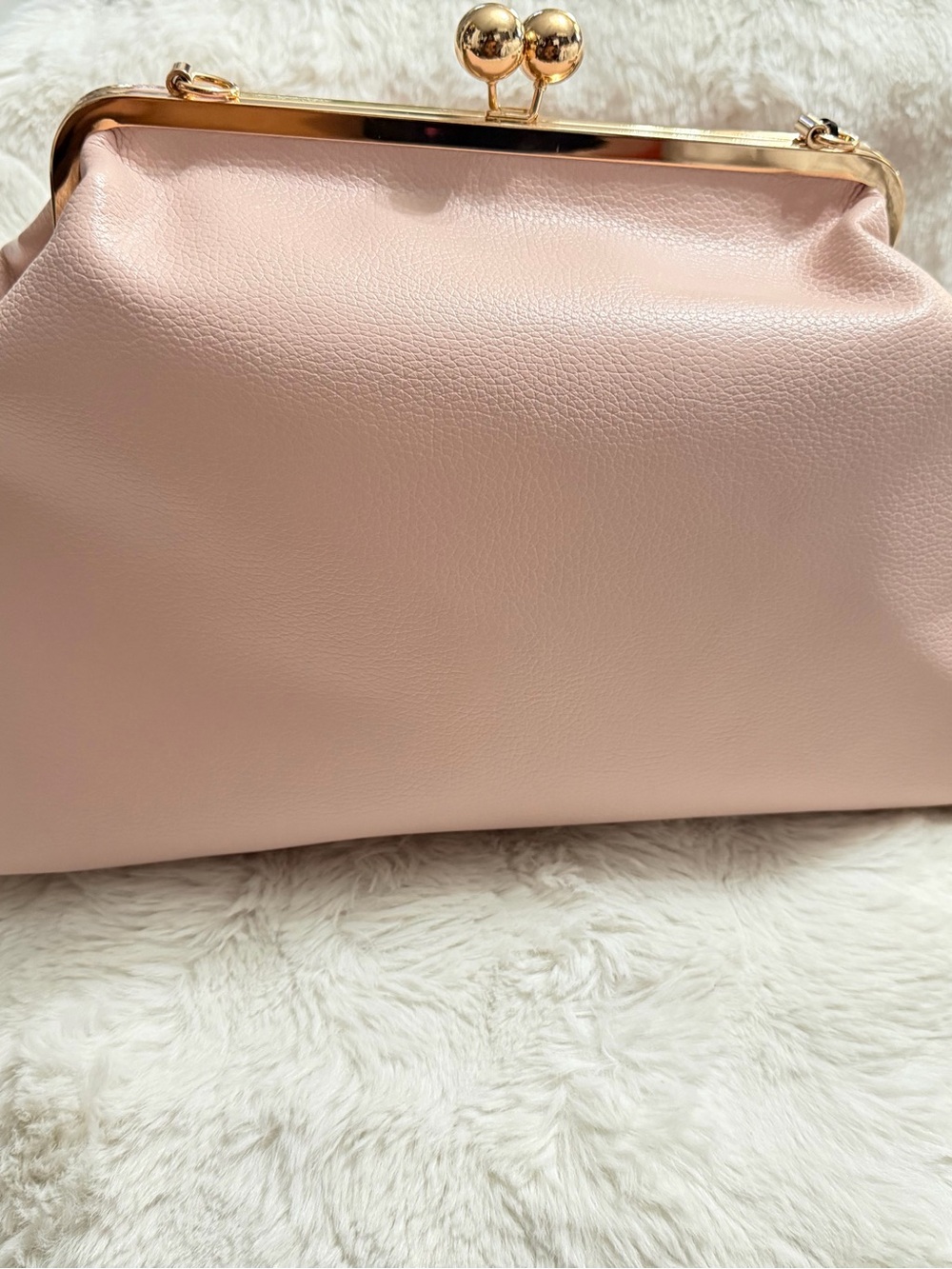 OVERSIZED Classic Pink Frame Clutch Purse juicy couture
